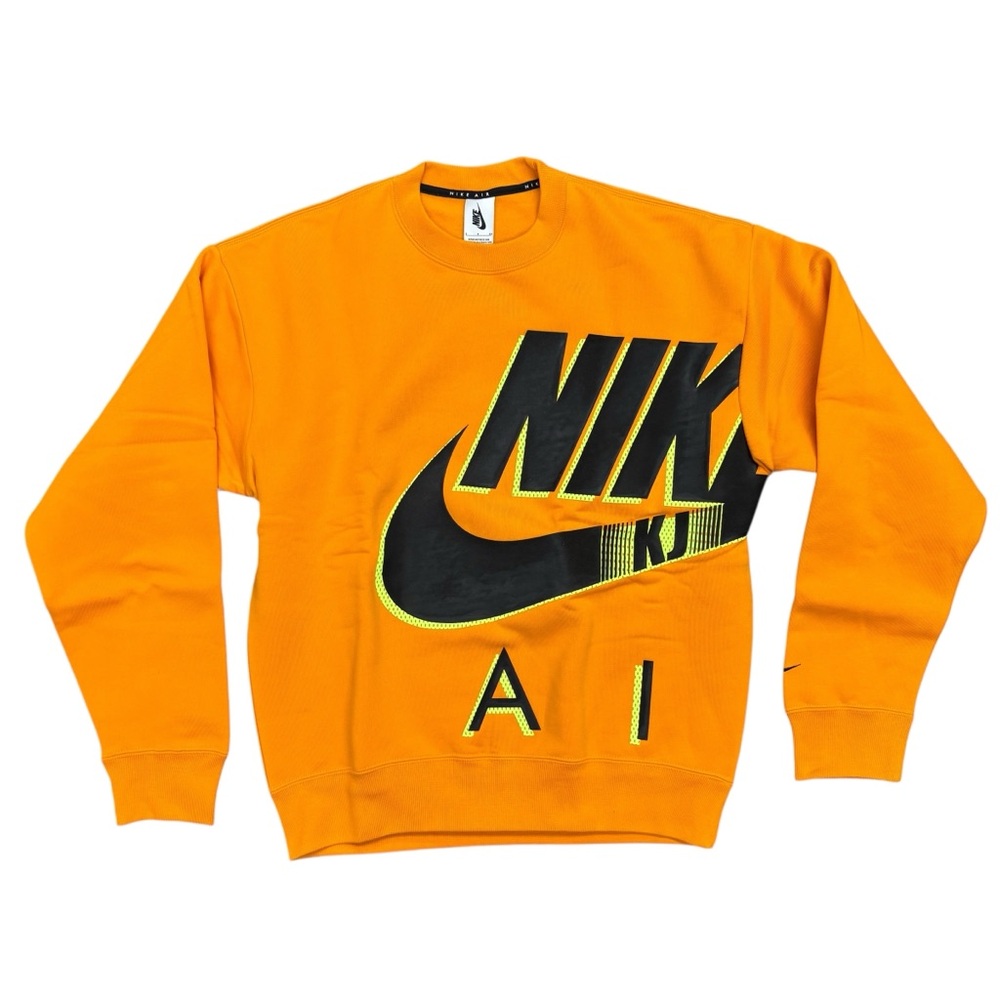 Nike x Kim Jones Solo Swoosh Laser Orange Crew Sweatshirt